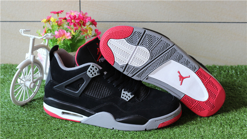 2016 Authentic Air Jordan 4 Retro Black Cement